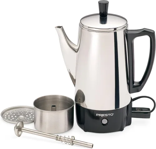 Vista 3 de National Presto Ind 02822 Cafetera eléctrica de acero inoxidable, 6 tazas., talla única , Plateado