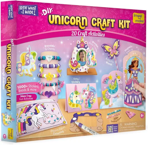 Vista 11 de Kit de manualidades Imagimake - Artes y manualidades para niños de 5 años en adelante - Arcilla de secado al aire, papel para quilling, arte