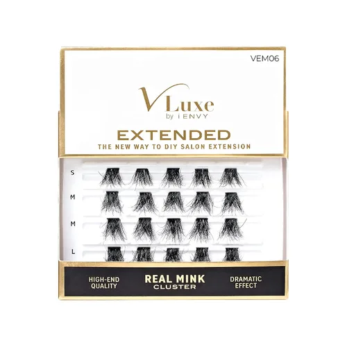 Vista 15 de VLuxe by iEnvy Extended Collection: Extensión de pestañas 3D extendida – Pluatherlight sintético reutilizable pestañas artificiales multipaquete