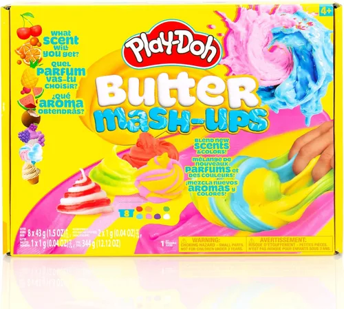 Vista 11 de Play-Doh Juego variado de 12 unidades de Playdoh súper elástico, regalos para niños, juguetes populares, recuerdos de fiesta para edades de 8 a 12