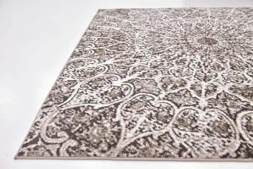Vista 86 de Sofia, alfombra clásica de diseño abstracto, Polipropileno, Gris oscuro Gris/gris (Dark Gray/Gray)