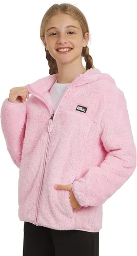 Vista 14 de Eddie Bauer Chaqueta con capucha de sherpa de imitación de pelo alto Quest para niñas Verde azulado