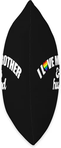 Vista 2 de I Love My Brother & His Husband GAY RIGHTS LGBTQ+ sis bro Throw Pillow
