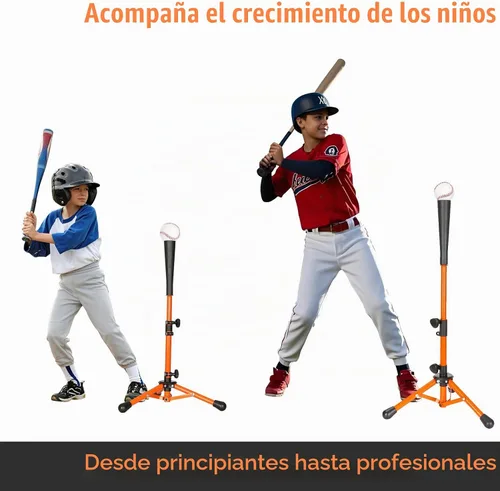 Vista 7 de Storgem Baseball Softball Tee, Batting Tee for Kids, T Ball Training Stand Baseball Tee for Kids with Easy Adjustment, T Ball Batting Stand for