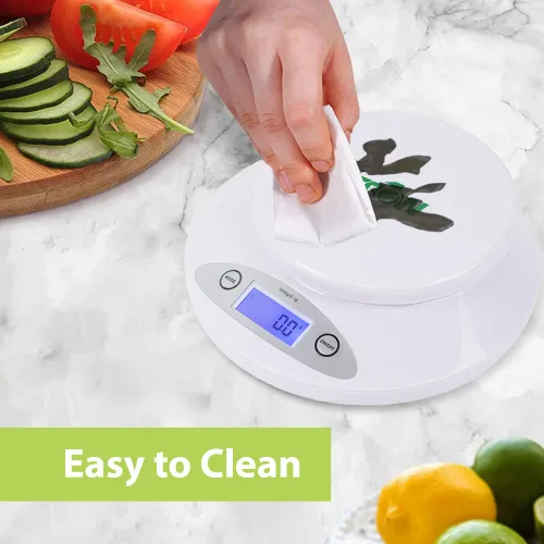 Vista 4 de Grow1 Báscula digital hidropónica de nutrientes para plantas de cultivo de 0.00 oz con cuenco de plástico extraíble, báscula digital de cocina