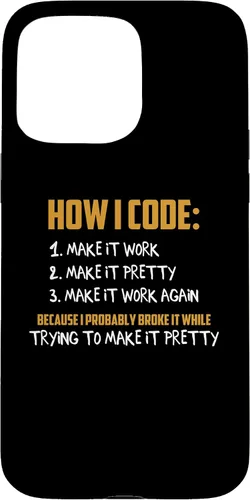 Vista 28 de iPhone 16 How To Code Funny Computer Programmer Coding Geek Novelty Case