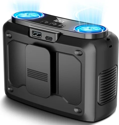 Vista 14 de chillgo Ventilador Portátil de 20000mAh, Ventiladores de Cuello y Cintura de Alta Velocidad con Motores Duales y 200% de Flujo de Aire Potente