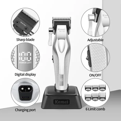 Vista 8 de Cortadora de pelo KEMEI para hombre