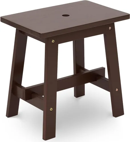 Vista 7 de BEEFURNI Taburete rectangular de madera de acacia de 18 pulgadas, banco