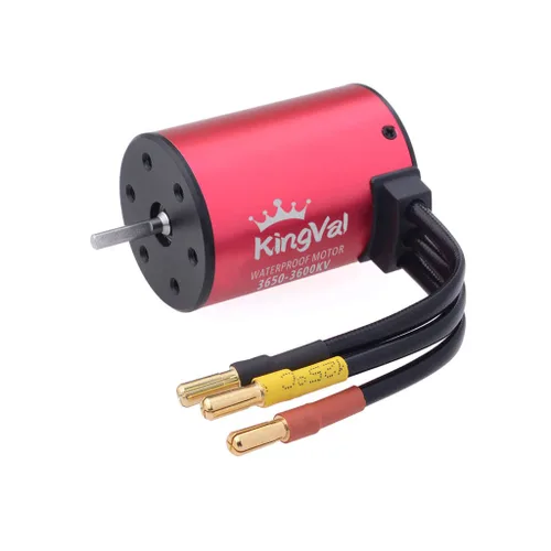 Vista 10 de KingVal Reemplazo 3660 1950KV Eje de motor sin escobillas impermeable 0.125 in compatible con 1/10 RC Car