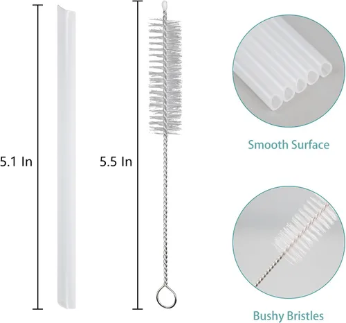 Vista 2 de Pajitas de repuesto compatibles con Thermos Funtainer botella de agua de 12 onzas (paquete de 6)