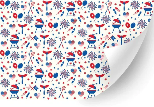Vista 29 de HTV4U American Theme - Vinilo de transferencia de calor con estampado (4 de julio, 18.5 x 12 pulgadas), vinilo para planchar, película de papel