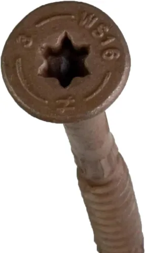 Vista 5 de Simpson Strong-Tie SDWS16300QR50 Tornillo de marco SDWS de accionamiento fuerte — 0.160 pulgadas x 3 pulgadas T25, Quik Guard, Tan (50 unidades)
