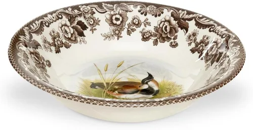 Vista 17 de Spode Woodland American Wildlife Ascot - Cuenco para cereales, diseño de bisonte, cuenco de loza fina de 8 pulgadas para cereales, ensaladas