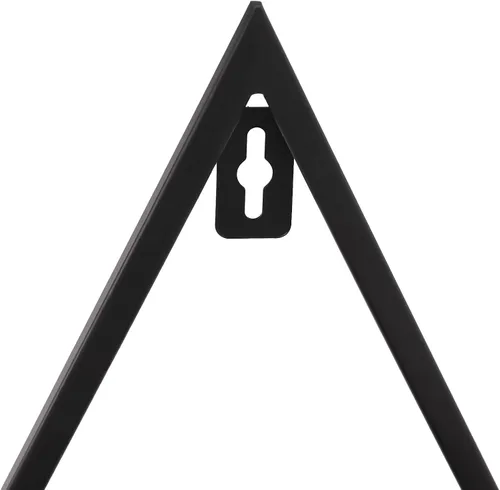 Vista 9 de Estante de almacenamiento de esmalte de uñas de metal para montar en pared, organizador de esmalte de uñas triangular de 5 niveles, soporte