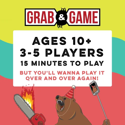 Vista 7 de Exploding Kittens Eso escaló rápidamente Grab & Game Your favorite absurd answer game, now pocket-sized! Work together to rank wild things in the
