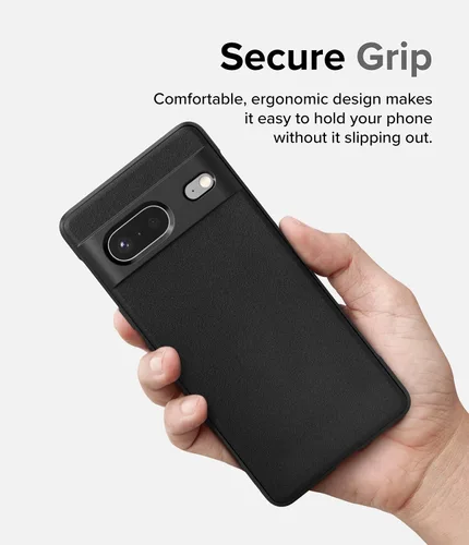Vista 7 de Ringke Onyx - Funda compatible con Google Pixel 7 [negra] + funda delgada compatible con Google Pixel Watch [transparente + negro]