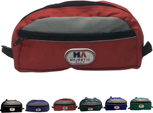 Vista 8 de Bolsa de sillín reflectante de nylon Majestic Ally para sillín occidental (Negro)