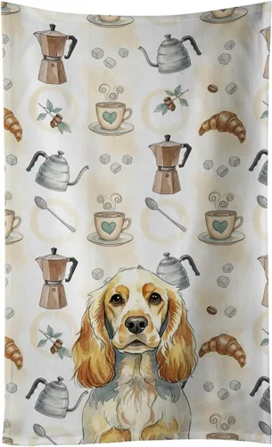 Vista 88 de Caroline's Treasures Afghan Hound - Toalla de cocina para barra de café, terciopelo frontal y lazo de algodón, lavable a máquina Sabueso afgano