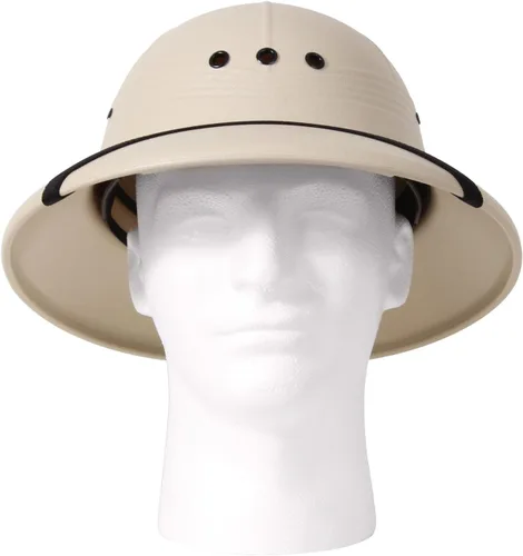 Vista 4 de Rothco Casco Pith - Sombrero estilo safari para protección solar para aventuras al aire libre