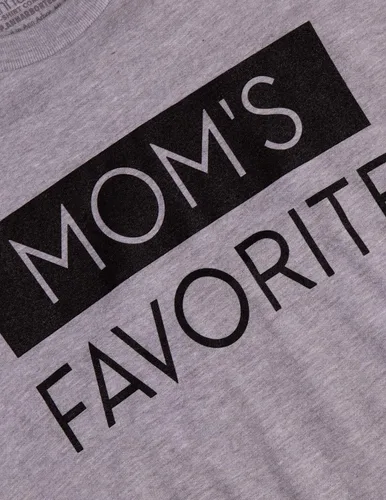Vista 5 de Mom's Favorite Divertida camiseta de humor familiar para el día de la madre, hijo hermano, broma
