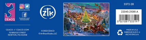 Vista 7 de Ceaco - Zac Kinkade - Navidad clásica - Polo Norte de Santa - Rompecabezas de 1000 piezas