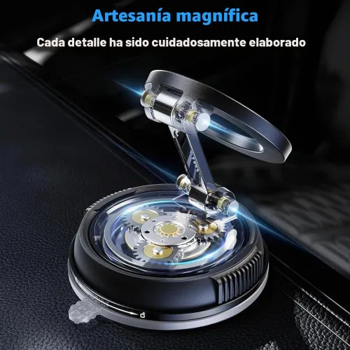 Vista 6 de Soporte magnético para teléfono de automóvil de absorción al vacío, adecuado para teléfonos iPhone y Android, soporte de ventosa ajustable de 360°