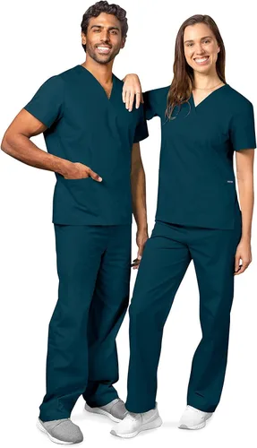 Vista 5 de Adar Universal Unisex Scrubs Unisex Drawstring Scrub Set