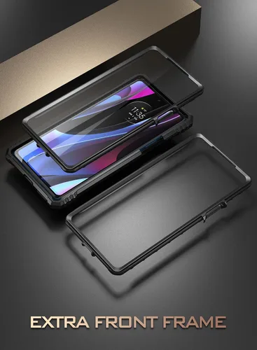 Vista 5 de Poetic Revolution - Funda para Moto Edge Plus 5G de 6.7 pulgadas (2022) / Edge+ 5G UW (2022), modelo # XT2201, funda protectora resistente a prueba