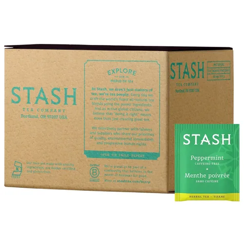 Vista 5 de Stash Té de hierbas de limón y jengibre, caja de 100 bolsas de té, té de hierbas y té de hierbas de primera calidad, té de hierbas de menta, caja