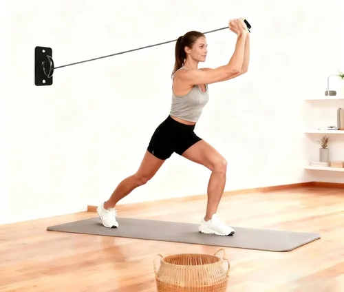 Vista 7 de 4 bandas de resistencia para puerta, anclaje de cuerda de batalla, ganchos de techo resistentes, soporte de montaje en pared para entrenamiento