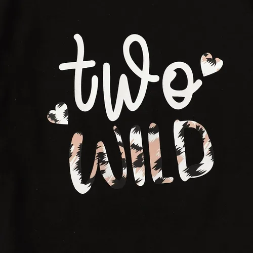 Vista 4 de Traje de bebé niña de 2 cumpleaños para niña de 2 años de edad, ropa de leopardo