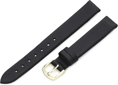 Vista 7 de Hadley-Roma Women's Genuine Leather Strap Watchband Negro