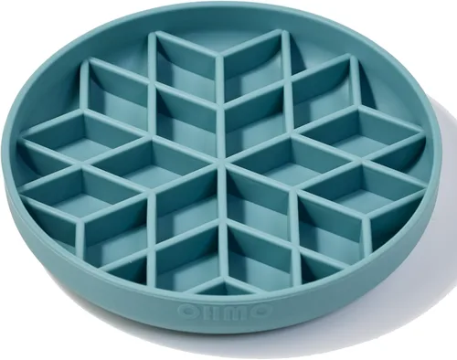 Vista 29 de OHMO Slow Feeder Dog Bowl, 5.9" Lick Mat for Dogs, Diamond, Camo Green verde (camo green)