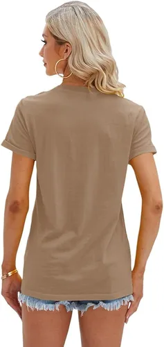 Vista 4 de Cicy Bell Camiseta de manga corta para mujer, diseño de girasol, para verano