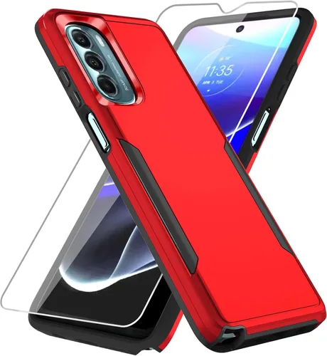 Vista 30 de Funda para Moto G Stylus 5G 2022, con Protector de Pantalla, [Probada contra Caídas de Grado Militar] Funda Protectora de Servicio Pesado Resistente