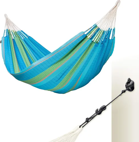 Vista 19 de LA SIESTA Flora Zebra - Hamaca clásica doble de algodón orgánico Cebra