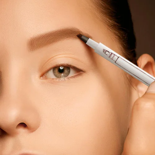 Vista 7 de 2 bolígrafos Microblading para cejas, 2026 nuevo lápiz de cejas impermeable 3D con 4 puntas, maquillaje de cejas natural de larga duración, lápiz