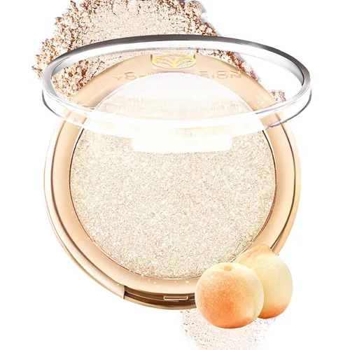 Vista 11 de YOUNG VISION Polvo Compacto Iluminador, Polvo de Contorno de Brillo Natural Horneado y Resaltador Facial, Libre de Crueldad, Maquillaje de Resaltado