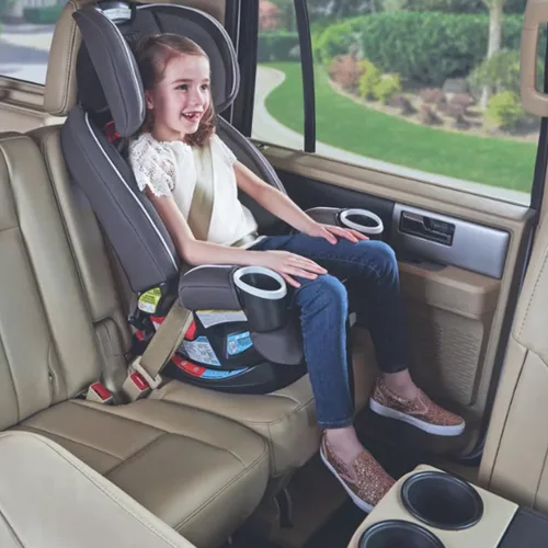 Vista 2 de Graco® 4Ever DLX - Asiento de coche 4 en 1, color gris, para bebés y niños pequeños con 10 años de uso orientado hacia atrás y modos de elevación