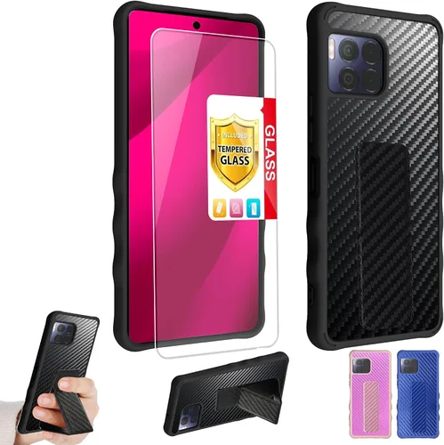Vista 19 de Aroepurt Boost Mobile Celero 5G SC 2024 - Funda compatible con Boost Celero5G SC con protector de pantalla de vidrio templado, protección de grosor