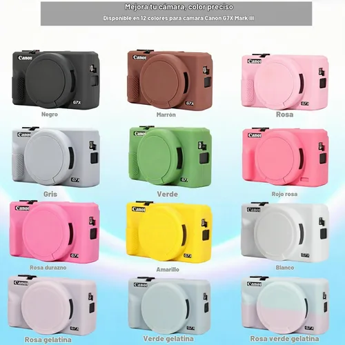 Vista 7 de Funda para cámara Canon G7X Mark III, color negro