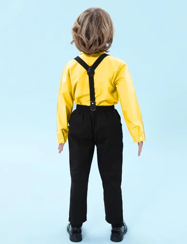 Vista 37 de A&J DESIGN Conjunto de ropa formal para niños pequeños con tirantes y tirantes