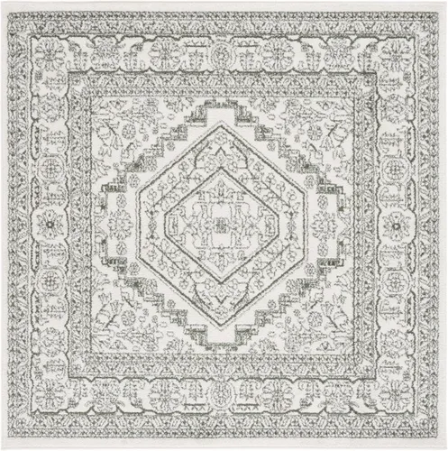 Vista 32 de SAFAVIEH ADR108B - Tapete de la colección Adirondack, 2 pies 1 pulgada x 6 pies, marfil y plateado, diseño de medallón oriental, no desprende