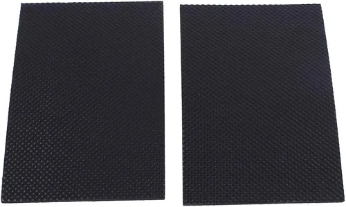 Vista 3 de 2 protectores de suelo antideslizantes negros autoadhesivos para muebles, sofá, mesa, silla, almohadillas de goma para estantes, escritorios