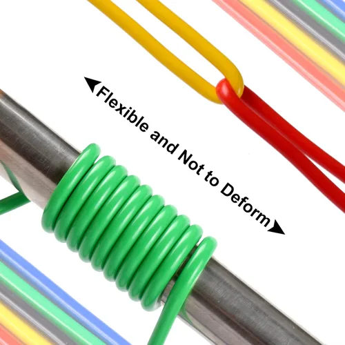Vista 5 de WGGE - Juego de 5 cables de prueba con pinzas de cocodrilo de doble punta, cable de alambre de prueba de 15A con clips aislantes, cable resistente