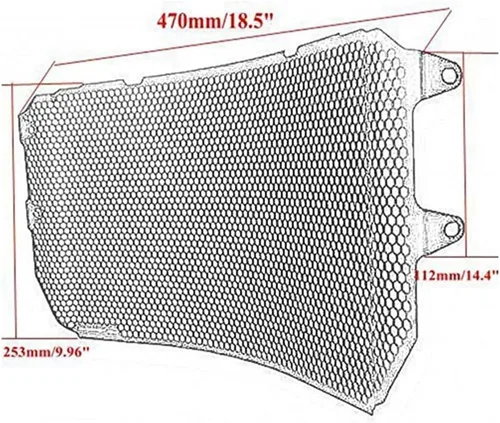 Vista 4 de Radiators Guard for Ya&maha MT-10 MT10 MT 10 FZ10 FZ 10 FZ-10 2016-2023 Motorcycle Radiator Grille Guard Oil Cooler Cooling Cover Protection