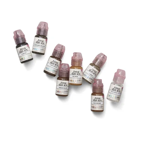 Vista 10 de Tina Davies Professional X Perma Blend Pigmento para cejas – Maquillaje permanente para cejas – Los colores curan fieles al tono – Alta retención