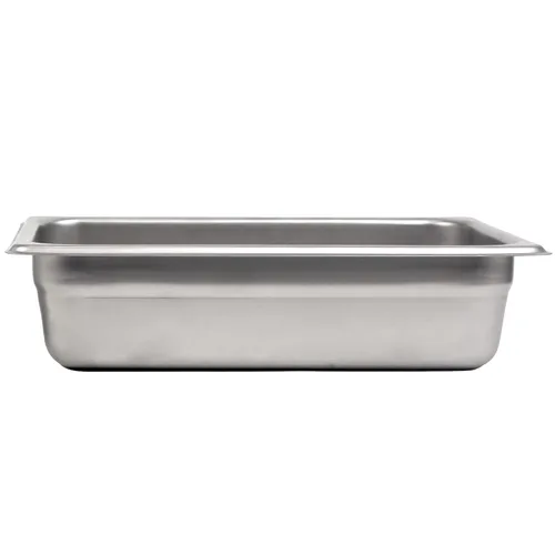 Vista 2 de Johnson Rose Sartén de vapor de acero inoxidable 57402 extra resistente, tamaño de un cuarto x 2-1/2 pulgadas de alto