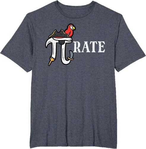 Vista 18 de Pirate Pi Funny Math Pie Halloween Disfraz Maestro Hombres Mujeres Camiseta Asphalt Grey